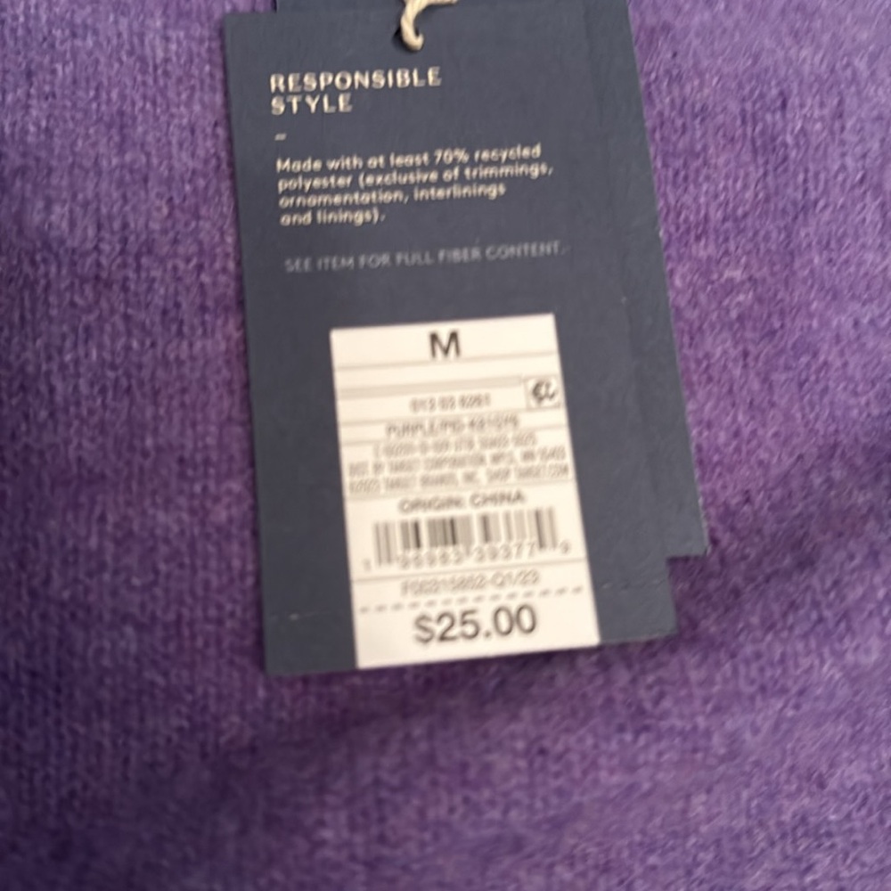 NWT Universal Threads Women's Purple Sweater size M - Picture 4 of 4